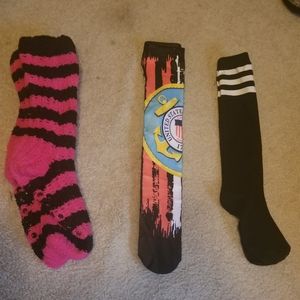 Variety of knee high socks